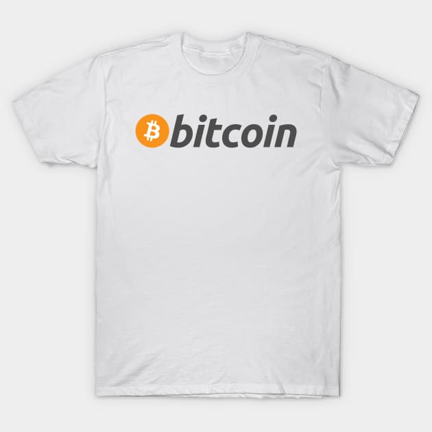 Bitcoin Logo With Name T-Shirt by Tiny Crypto Blog